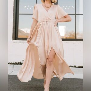 Baltic Born Sicily Dress in Dusty Mauve